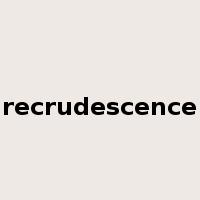 recrudescence是什么意思