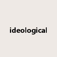 ideological是什么意思