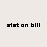 station bill是什么意思