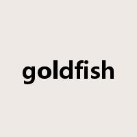 goldfish是什么意思
