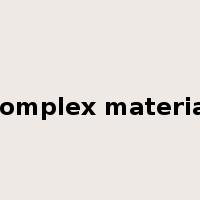 complex material是什么意思