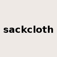 sackcloth是什么意思