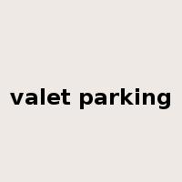 valet parking是什么意思