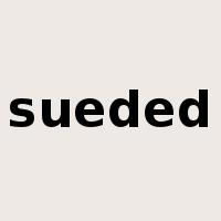 sueded是什么意思