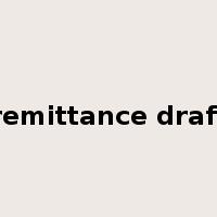 remittance draft是什么意思