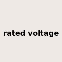 rated voltage