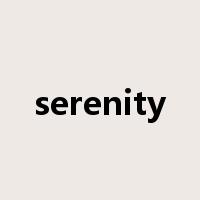 serenity是什么意思