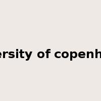 university of copenhagen是什么意思