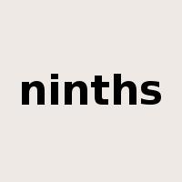 ninths是什么意思