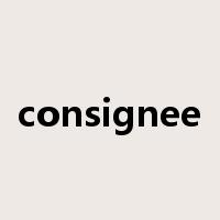 consignee是什么意思