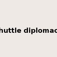 shuttle diplomacy是什么意思