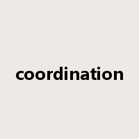 coordination是什么意思