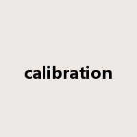 calibration是什么意思