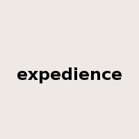 expedience是什么意思