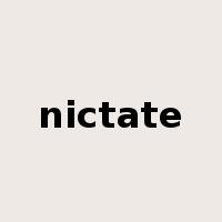 nictate