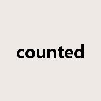 counted是什么意思