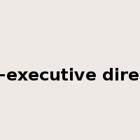 non-executive director是什么意思