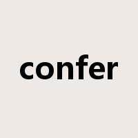confer是什么意思