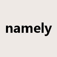 namely是什么意思