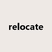 relocate是什么意思