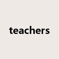 teachers是什么意思