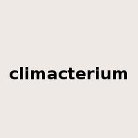 climacterium