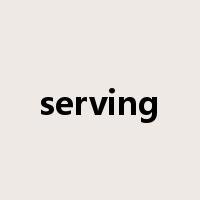 serving是什么意思