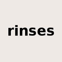 rinses是什么意思