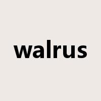 walrus是什么意思