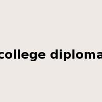 college diploma是什么意思