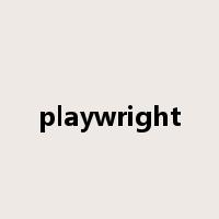 playwright是什么意思