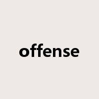 offense是什么意思