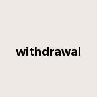 withdrawal