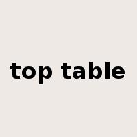 top table是什么意思