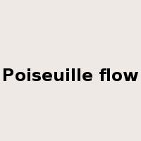 Poiseuille flow是什么意思