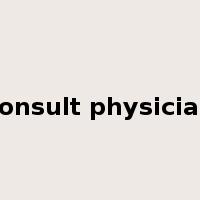 consult physician是什么意思