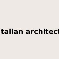 Italian architect是什么意思