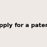 apply for a patent