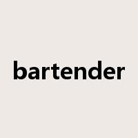 bartender是什么意思