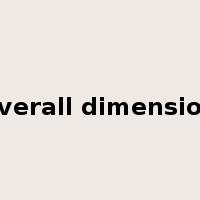 overall dimension是什么意思