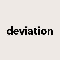 deviation是什么意思