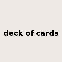 deck of cards是什么意思