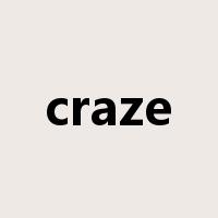 craze是什么意思