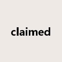 claimed