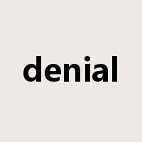 denial是什么意思