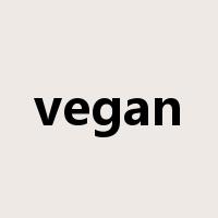 vegan是什么意思