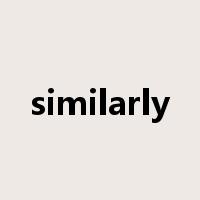 similarly是什么意思