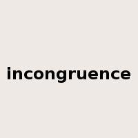 incongruence是什么意思