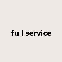 full service是什么意思