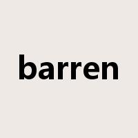 barren是什么意思